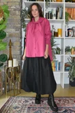 Paloma Tela Neckerchief Blouse Deep Raspberry